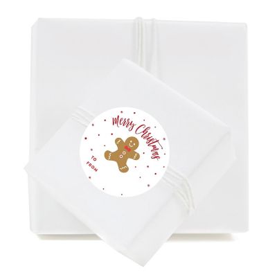 Red White Christmas Man Labels To/From Image 2