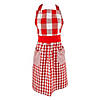 Red/White Gingham Apron Image 1