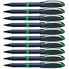 Rediform One Business Rollerball Pens, 0.6mm, Green, Pack of 10 Image 1