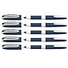 Rediform One Change Refillable Rollerball Pens, 0.6 mm, Black, Pack of 5 Image 1