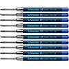 Rediform Slider 755 XB Ballpoint Pen Refill, Viscoglide Ink, Blue, Pack of 10 Image 1