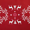 Reindeer and Snowflakes Rectangular Christmas Table Runner - 90" Image 3