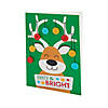 Reindeer Button Christmas Card Craft Kit - Makes 12 Image 1