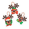 Reindeer Christmas Ornament Craft Kit - Makes 12 Image 1