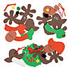 Reindeer Christmas Ornament Craft Kit - Makes 12 Image 1