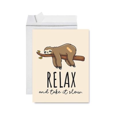 Relax Take It Slow Jumbo Card 8.5x11IN Image 1