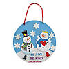Religious Be Cool Be Kind Snowman Sign Craft Kit - Makes 12 Image 1