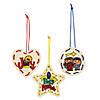 Religious  - Color Your Own Christmas Ornaments Lacing Craft Kit - Makes 12. Image 2