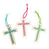 Religious Cross Stitch Ornament Craft Kit - Makes 12 Image 1