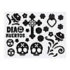 Religious Day of the Dead Halloween Mason Jar Decals - 24 Pc. Image 1