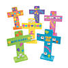 Religious Easter Crosses with Stickers Bible Craft Kit - Makes 24 Image 1