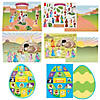Religious Easter Paper Sticker Scenes Assortment Kit for 36 Image 1