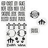 Religious Easter Rub-On Decal Sheets - 4 Pc. Image 1