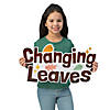 Religious Fall Changing Leaves Mini Classroom Bulletin Board Set - 23 Pc. Image 2