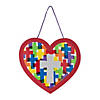 Religious Heart with Crosses Sign Craft Kit &#8211; Makes 12 Image 1