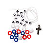 Religious Patriotic Beaded Bracelet Craft Kit - Makes 12 Image 1