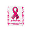 Religious Pink Ribbon Pins with Card for 12  Image 1