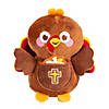 Religious Prayer Stuffed Turkey With Card - 12 Pc. Image 1