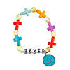 Religious Saved Beaded Bracelet Craft Kit - Makes 12 Image 1