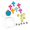 Religious Saved Beaded Bracelet Craft Kit - Makes 12 Image 1