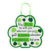 Religious Shamrock Blessings Craft Kit - Makes 12 Image 1
