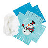 Religious Snowman Fleece Tied Pillow Craft Kit - Makes 6 Image 1