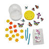 Religious Spring Butterfly Glitter Globe Craft Kit - Makes 12 Image 1
