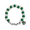 Religious St. Patrick&#8217;s Day Beaded Bracelet Craft Kit - Makes 12 Image 1