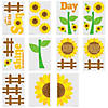 Religious Sunflower Cardstock Classroom Bulletin Board Set - 29 Pc. Image 1