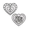 Religious Valentine Heart-Shaped Suncatchers &#8211; 24 Pc. Image 1