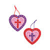 Religious Valentine Mosaic Ornament Craft Kit - Makes 12 Image 1