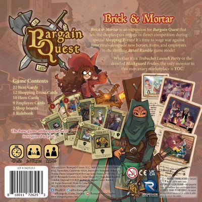 Renegade Game Studios: Bargain Quest Brick &amp; Mortar Expansion Image 1