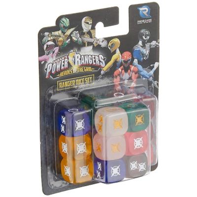 Renegade Game Studios Power Rangers: Heroes Of The Grid Ranger Dice Set, 14 Translucent Dice, Ages 14+ Image 2
