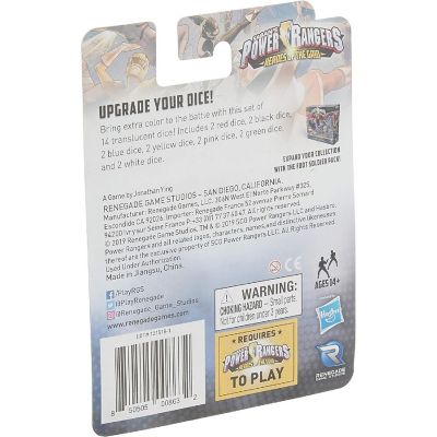Renegade Game Studios Power Rangers: Heroes Of The Grid Ranger Dice Set, 14 Translucent Dice, Ages 14+ Image 3