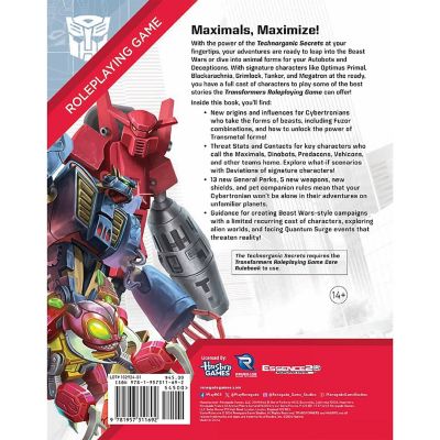 Renegade Games: Transformers RPG - Technorganic Secrets Sourcebook Image 1
