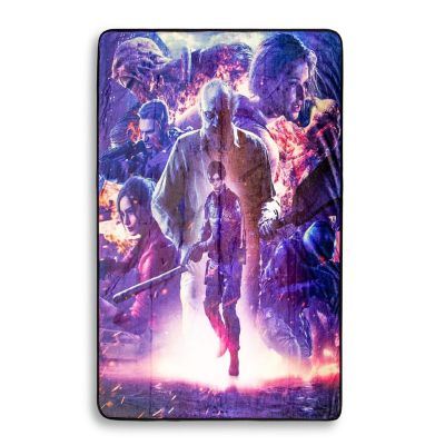 Resident Evil Re:Verse Characters Fleece Throw Blanket  45 x 60 Inches Image 1