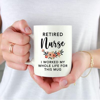 Retired Nurse Worked Whole Life Mug Image 1