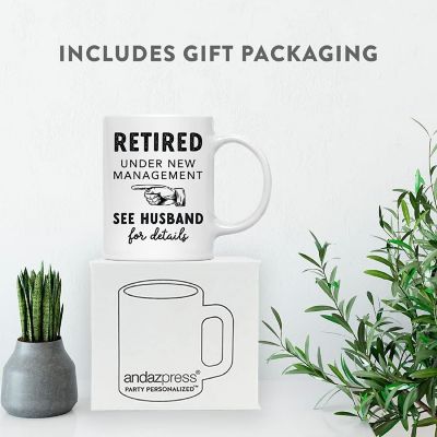 Retired Under New Management Coffee Mug Image 2