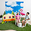 Retro Campsite Photobooth Backdrop &amp; Stand-Ups Decorating Kit - 4 Pc. Image 1