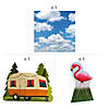 Retro Campsite Photobooth Backdrop &amp; Stand-Ups Decorating Kit - 4 Pc. Image 1