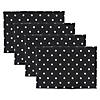 Reversible Polka Dot Placemat(Set Of 4) Black/White Image 1