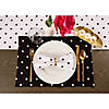 Reversible Polka Dot Placemat(Set Of 4) Black/White Image 2