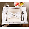 Reversible Polka Dot Placemat(Set Of 4) Metallic Silver/White Image 3