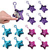 Reversible Sequin Star Keychains - 12 Pc. Image 1
