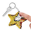 Reversible Sequin Star Student Keychains - 12 Pc. Image 1