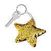 Reversible Sequin Star Student Keychains - 12 Pc. Image 1