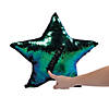 Reversible Sequin Stuffed Star Pillow Image 1
