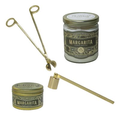 Rewined Company Soy Candles, Wick Trimmer, Flame Snuffer, Gift Set Margarita Image 1