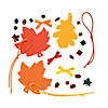 Rhinestone Fall Leaf Craft Kit - Makes 12 Image 1