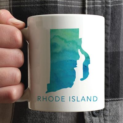Rhode Island Aqua Blue Water Mug Image 1